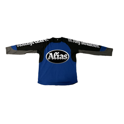 Blue Alias Print Raglan T-Shirt